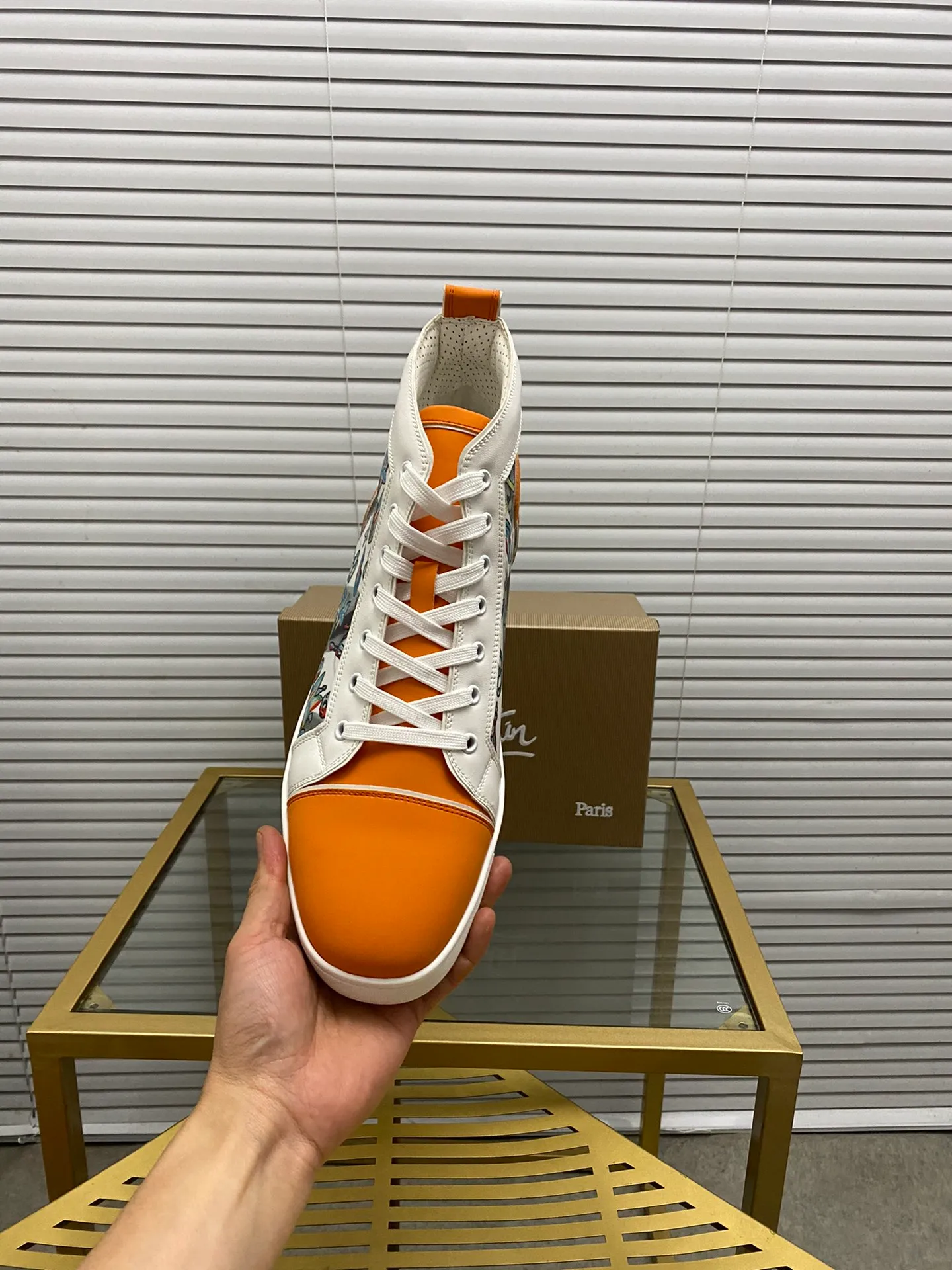 (Customized model) Ex-factory price is 540. christian louboutin (CL red sole shoes) counter series, casual sneakers for couples 📢 📢 📢 Exclusive hot style release 🎈🎈💪 Movable latex feet 👻 Finished outsole line [Proud] 😝Female 35-40# Male 38#-46, global supply😝 [Top version]: Original imported genuine leather upper, top original leather lining, original molded TPU outsole, original 1:1 detail processing, original shoe last,